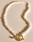 Short Freshwater Pearl Toggle Necklace