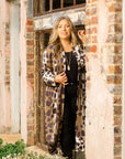 Zahra Silky Kimono Jacket in Tuscany