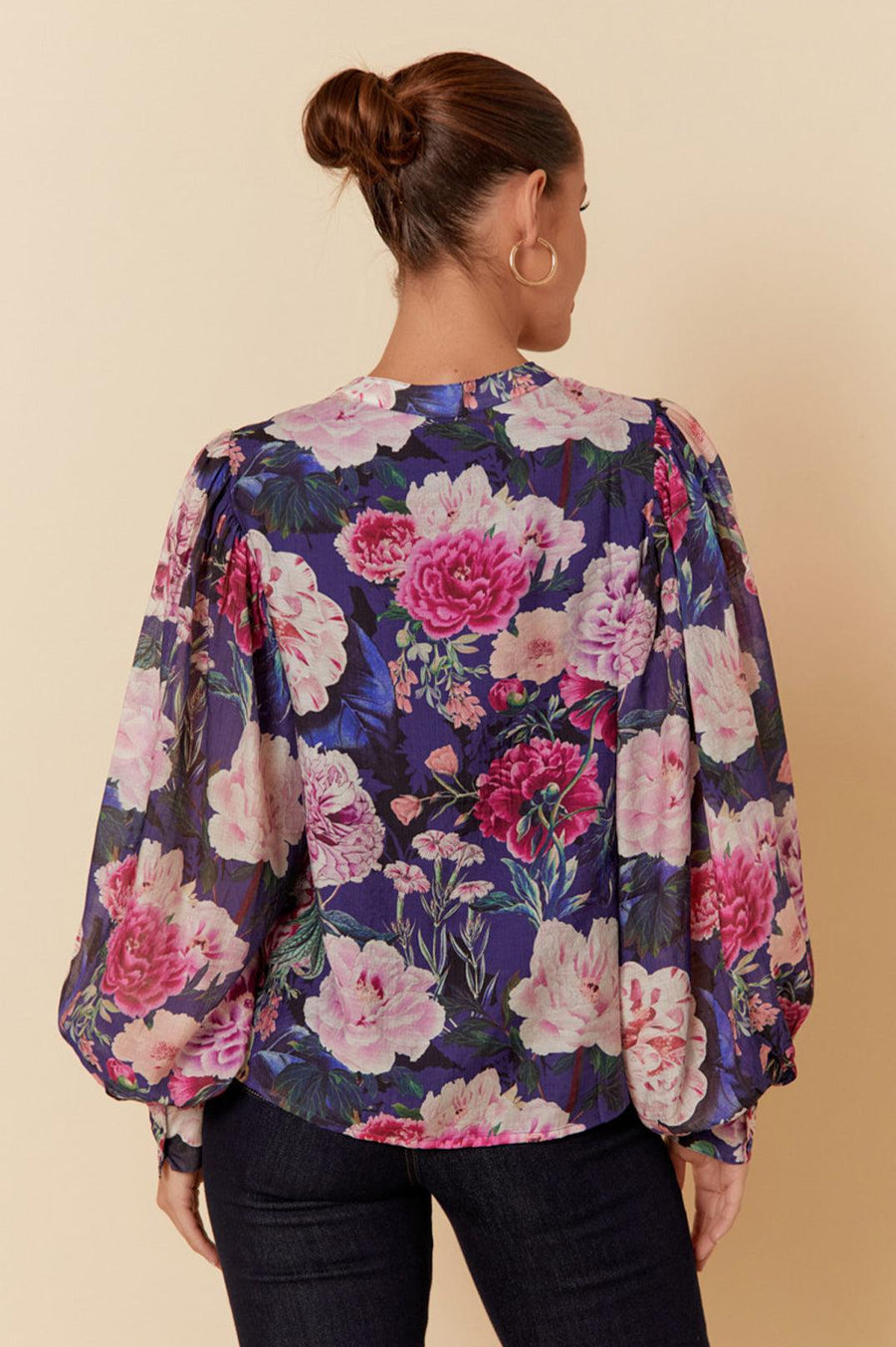 Adorne Miranda Windsor Floral Print Top